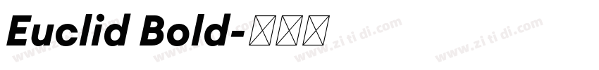 Euclid Bold字体转换